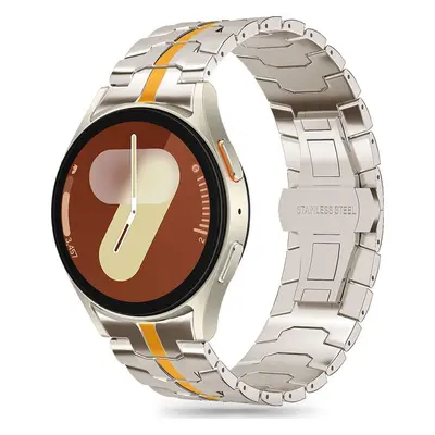 TECH-PROTECT STAINLESS LINE SAMSUNG GALAXY WATCH 4 / 5 / 5 PRO / 6 / 7 / FE TITANIUM/ORANGE