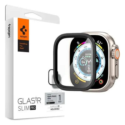 Spigen Glass tR Slim Pro 1 Pack, black - Apple Watch Ultra 2/Ultra 49mm