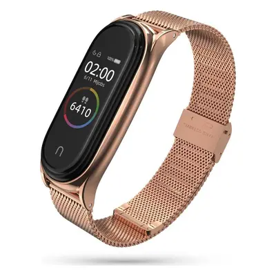 TECH-PROTECT MILANESEBAND XIAOMI MI SMART BAND 5 / 6 / 6 NFC ROSE GOLD