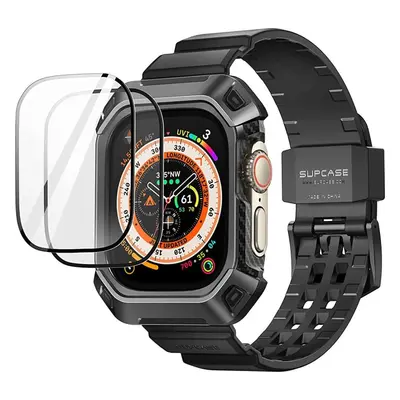 SUPCASE UNICORN BEETLE PRO & TEMPERED GLASS APPLE WATCH ULTRA 1 / 2 (49 MM) BLACK