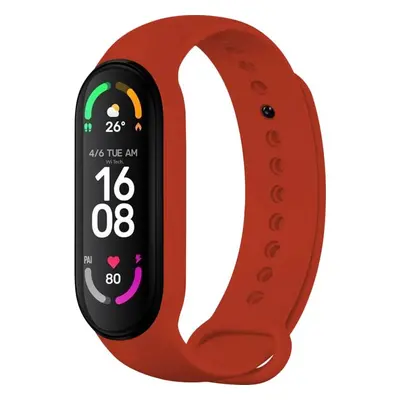 Silikonový řemínek FIXED Silicone Strap pro Xiaomi Band 7/ Mi Band 6/ Mi Band 5, červený