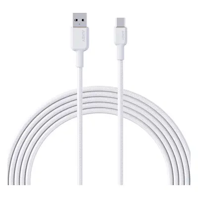 Kabel USB-A na USB-C Aukey CB-NAC2, 60W, 1,8 m (bílý)