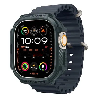 Spigen Rugged Armor, abyss green - Apple Watch Ultra 2/1 49mm