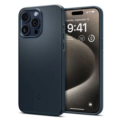 Spigen Thin Fit, metal slate - iPhone 15 Pro Max