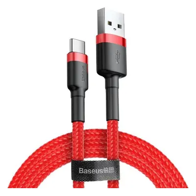 Baseus Cafule kabel USB-C 3A 1m (červený)