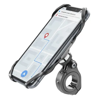 Univerzální držák Cellularline Bike Holder PRO pro mobilní telefony k upevnění na řídítka, černý