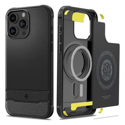 Spigen Rugged Armor MagSafe, matte black - iPhone 15 Pro Max