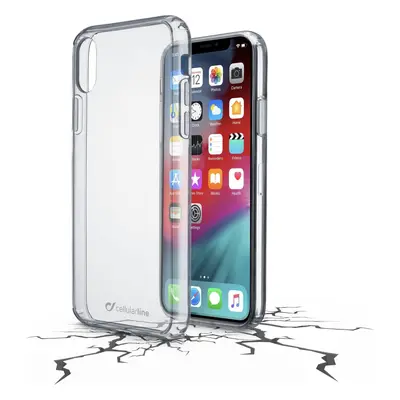 Zadní čirý kryt s ochranným rámečkem Cellularline CLEAR DUO pro Apple iPhone XS Max