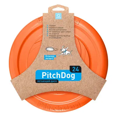 Létající disk PitchDog Waudog 24 cm, oranžový