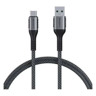 Kabel USB-A na USB-C Lention 6A, 0,5 m (černý)