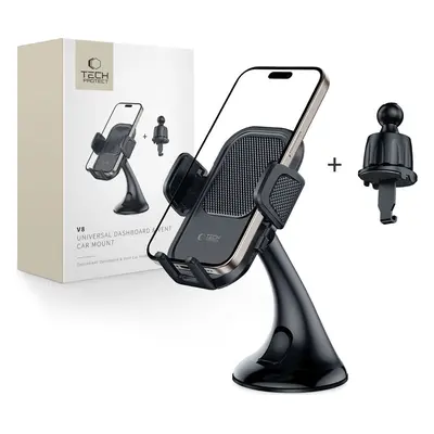 TECH-PROTECT V8 UNIVERSAL DASHBOARD & VENT CAR MOUNT BLACK