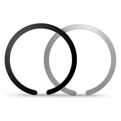 TECH-PROTECT METALPLATE MAGSAFE UNIVERSAL MAGNETIC RING 2-PACK BLACK & SILVER