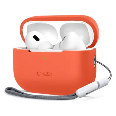 TECH-PROTECT SILICONE APPLE AIRPODS PRO 1 / 2 NEON ORANGE