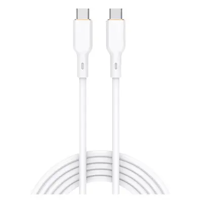 Kabel USB-C na USB-C Aukey CB-SCC102, 100W, 1,8 m (bílý)