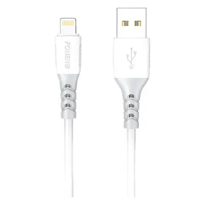 Kabel USB-Lightning Foneng X66, 20W, 3A, 1m (bílý)