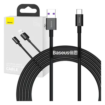 Baseus Kabel USB na USB-C řady Superior, 66W, 2m (černý)