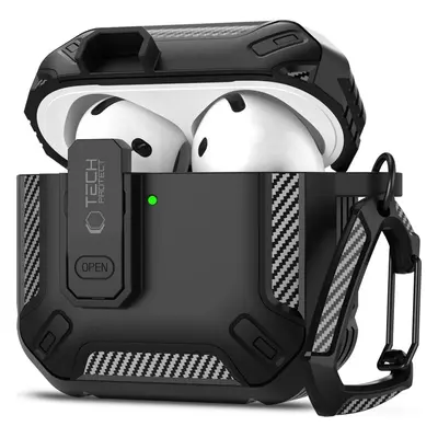 TECH-PROTECT CARBONOX APPLE AIRPODS 4 BLACK