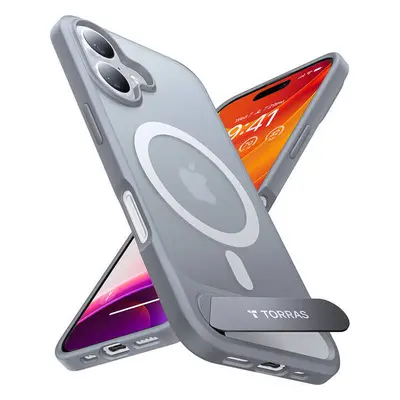 Pouzdro Etui Torras Pstand pro iPhone 16 Plus (titanově šedá)