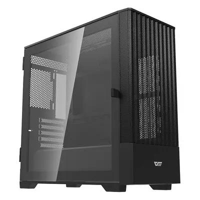 Počítačová skříň Darkflash DK415 + 2 ventilátory (černá)