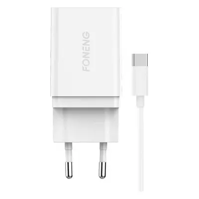 Rychlonabíječka Foneng 1x USB K300 + kabel USB na USB-C