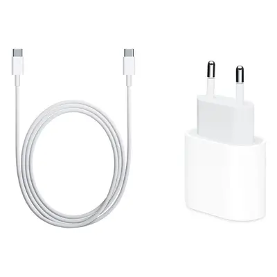 Rychlonabíječka sada 2v1 - 20W PD - USB-C adaptér + USB-C kabel 1m pro iPhone, Samsung a další