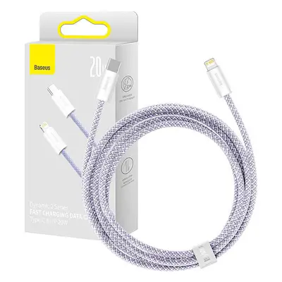 Kabel USB-C na Lightning Baseus Dynamic 2 Series 20W 2 m (fialový)