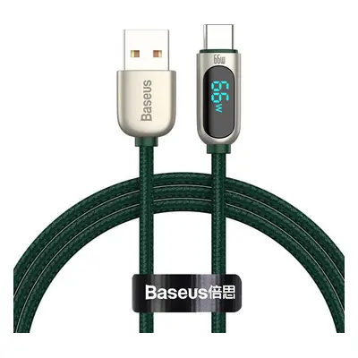 Baseus Kabel displeje USB k Type-C, 66W, 1m (zelený)