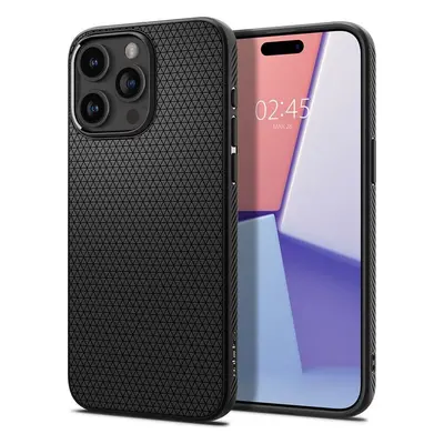 Spigen Liquid Air, matte black - iPhone 15 Pro