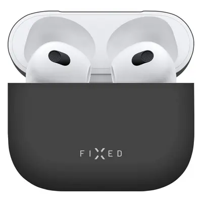 Ultratenké silikonové pouzdro FIXED Silky pro Apple Airpods 3, černé