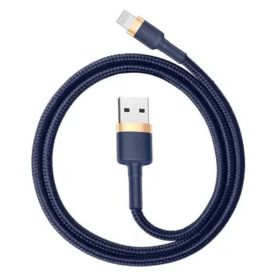 Baseus Cafule Lightning kabel 2,4A 1m - zlato-tmavě modrý