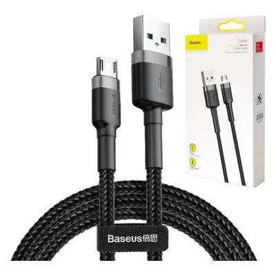 Baseus Cafule Cable USB For Micro 2A 3m šedo-černý