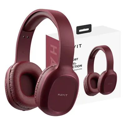 Havit H2590BT PRO Bezdrátová sluchátka Bluetooth (červená)