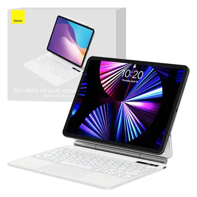 Pouzdro s klávesnicí pro iPad Baseus Brilliance PRO 10, 10,9" (bílé)