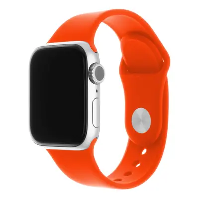 Set silikonových řemínků FIXED Silicone Strap pro Apple Watch 38/40/41mm, meruňkový