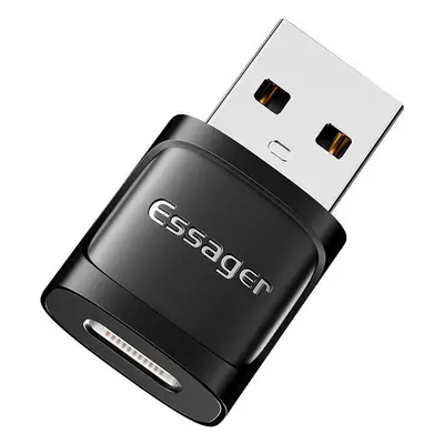 Adaptér OTG USB-C samice na USB 3.0 samec Essager (černý)