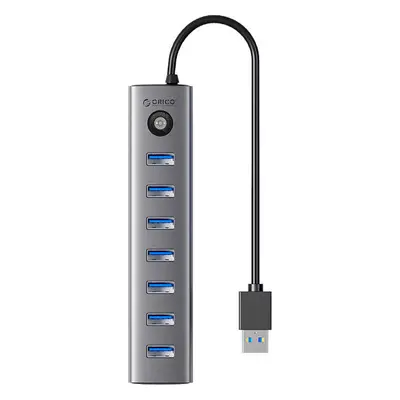 Orico CL7U USB-C na 7x USB 3.0 Hub adaptér (šedý)