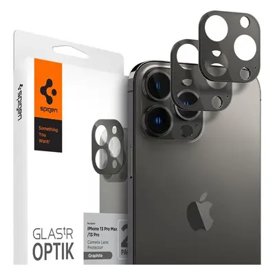 Spigen tR Optik 2 Pack, graphite - iPhone 13 Pro/13 Pro Max