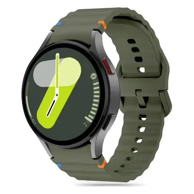 TECH-PROTECT řemínek SILICONE SPORT SAMSUNG GALAXY WATCH 4 / 5 / 5 PRO / 6 / 7 / FE ARMY GREEN