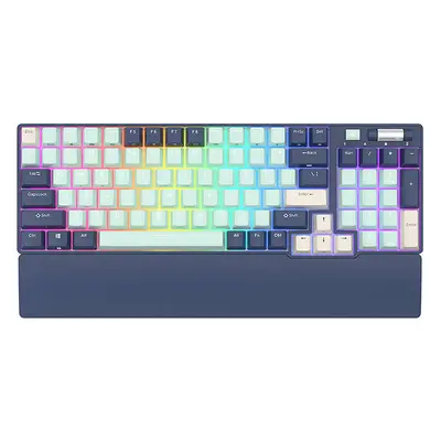 Mechanická klávesnice Royal Kludge RK96 RGB, hnědý spínač (modrý)