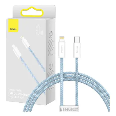 Kabel USB-C pro Lightning Baseus řady Dynamic, 20 W, 1 m (modrý)