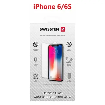 OCHRANNÉ TEMPEROVANÉ SKLO SWISSTEN PRO APPLE IPHONE 6/6S RE 2,5D