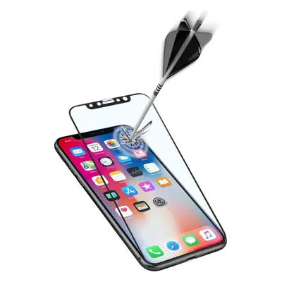 Ochranné tvrzené sklo pro celý displej Cellularline CAPSULE pro Apple iPhone X/XS/11 Pro