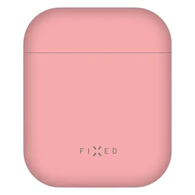 Ultratenké silikonové pouzdro FIXED Silky pro Apple Airpods, růžové