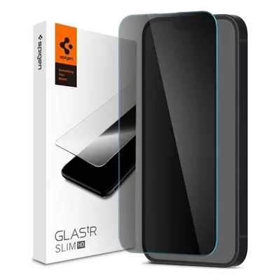 Tvrzené sklo SPIGEN GLASS FC IPHONE 13 / 13 PRO / 14 / 16E BLACK