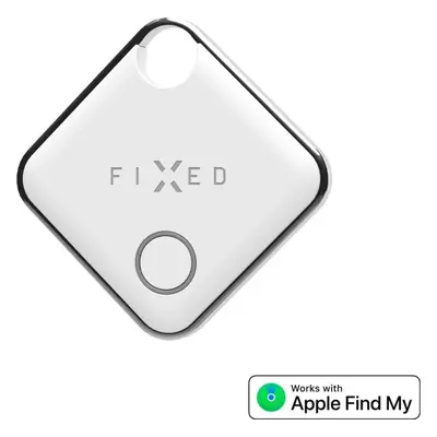 Smart tracker FIXED Tag s podporou Find My, bílý