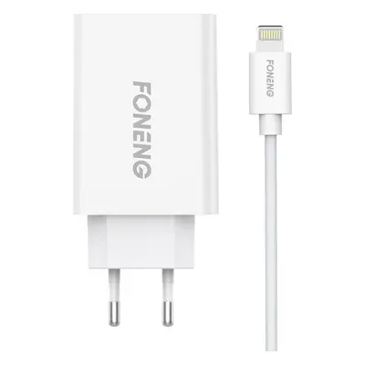 Rychlonabíječka Foneng 1x USB EU43 + kabel USB Lightning