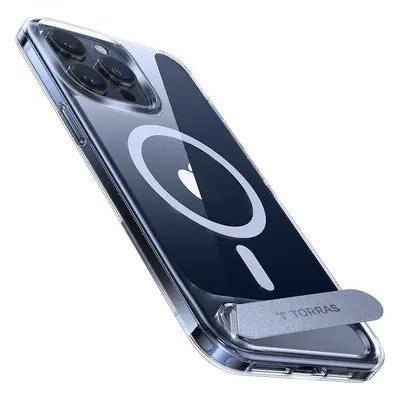 Pouzdro na telefon Torras UPRO Pstand pro iPhone 15 PRO (transparentní