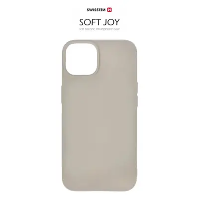 POUZDRO SWISSTEN SOFT JOY PRO APPLE IPHONE 14 KAMENNĚ ŠEDÉ