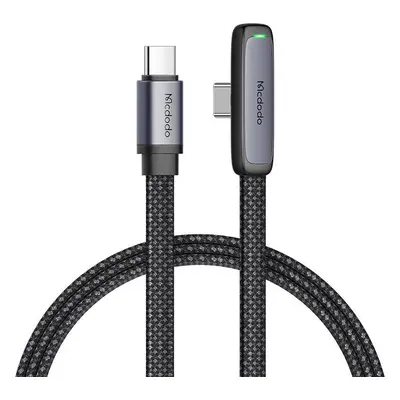 Úhlový kabel Mcdodo CA-3360 z USB-C na USB-C, 65 W, 1,2 m (černý)