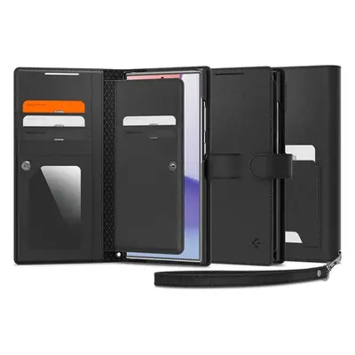 Spigen Wallet S Plus, black - Samsung Galaxy S24 Ultra